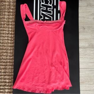 Lucy in the Sky Vibrant Pink Mini Dress-size L